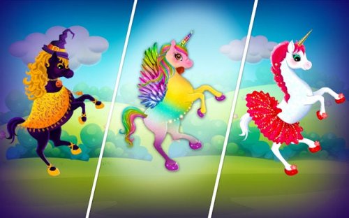 Unicorn Dress Up: Makeup & Fashion Games