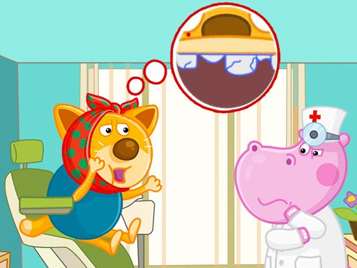 Hippo Dentist Online Game - Kids Dental Care Game