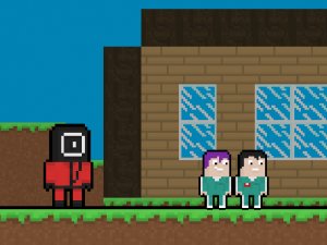 Squid Escape But Blockworld Online Arcade Game