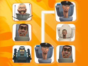 Skibidi Link Puzzle Game