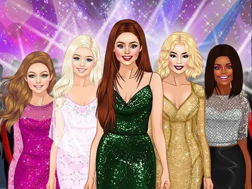Red Carpet Dress Up Game for Girl - Fashion Makeover Online Dress Up Game