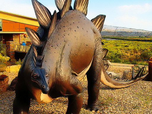 Stegosaurus Dinosaur Jigsaw Puzzle Game