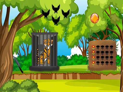 Rescue The Tiger Puzzle Game