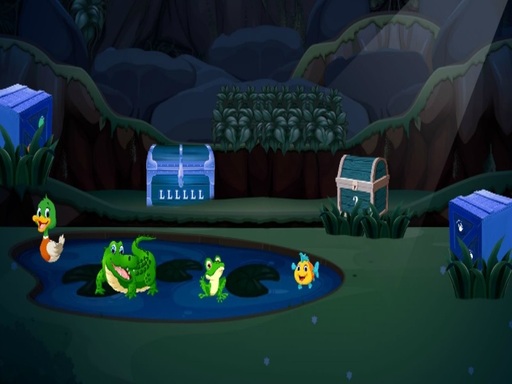 Jungle Tortoise Escape Online Puzzle Game