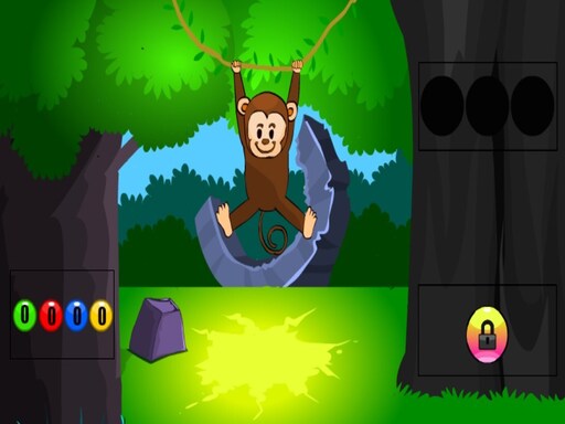 Funny Monkey Forest Escape Puzzle Game