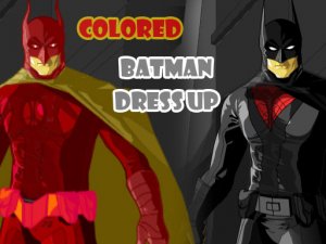 Colored Batman Dress Up Game - Dress Up Game