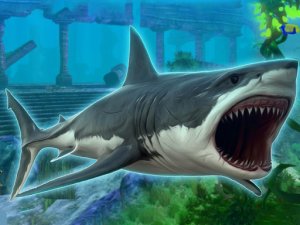 Megalodon Shark Swallowing Game Online Arcade Game