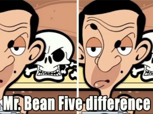 Mr Bean Five Difference Challenge Online Puzzle Game