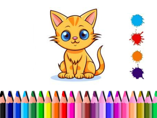 Cute Cat Coloring Book Online Game - Coloring Game