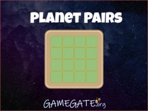 Planet Pairs Memory Card Game - Puzzle Game