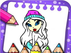 Easy Bratz Coloring Online Coloring Game