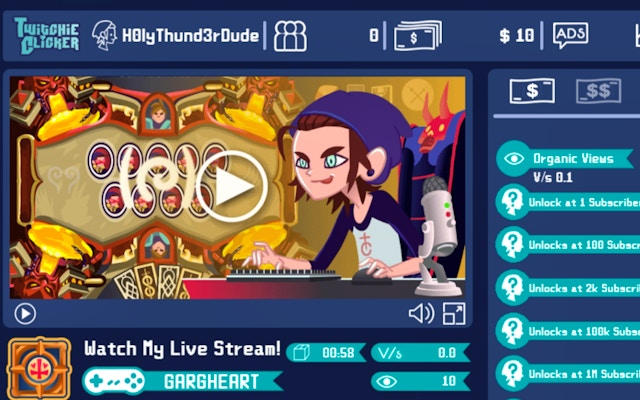 Twitchie Clicker - Idle Clicker Game