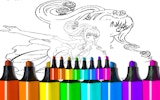 Anime Blue Mermaid Coloring Game