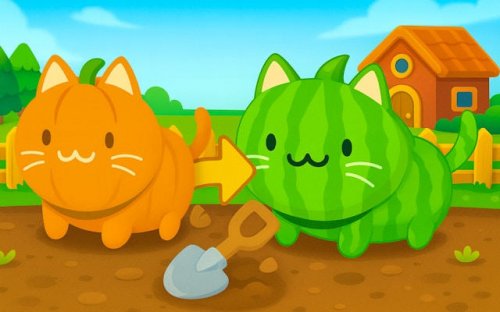 Brainrot Garden: Merge Cats - Idle Merge Game