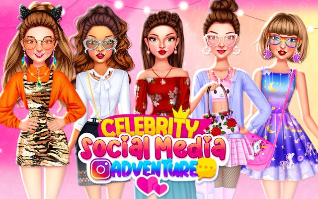 Celebrity Social Media Adventure Fashion Game