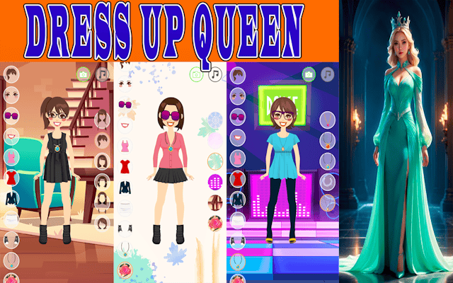 Dress Up Queen: Fashion & Beauty Salon Game