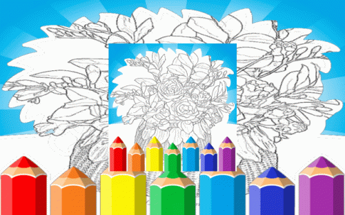 Printable Coloring Pages For Adults Flowers - Free Coloring Book Game