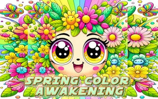 Spring Color Awakening: Digital Coloring Book