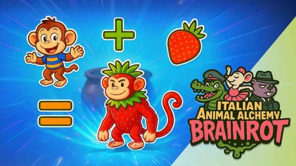 Italian Animal Alchemy - Brainrot Puzzle Game Online Puzzle Game